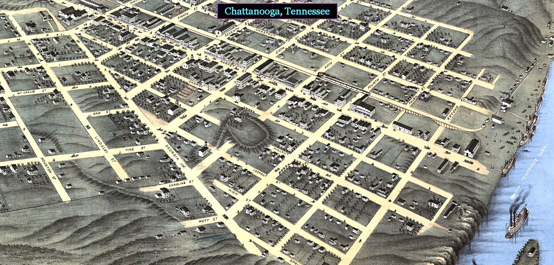 Chattanooga, Tennessee, 1870